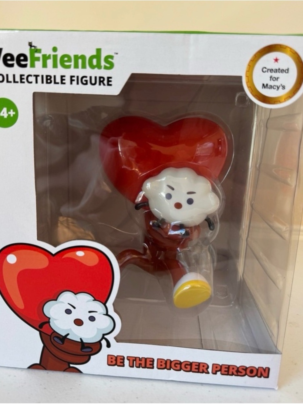 VeeFriends "Be The Bigger Person" Heart Figure - Red & White